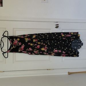 Torrid Floral High Neck Hi-Low Dress